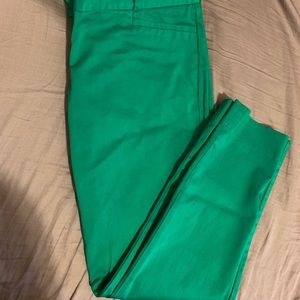 Ankle length green pants